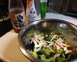 鶏肉とブロッコリーのワサビ和え☆作り方4写真