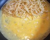 子供が喜ぶ♡パスタの薄焼き玉子包み作り方3写真