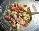 焼肉ダレde鶏肉とじゃが芋のチーズ焼き♪作り方3写真