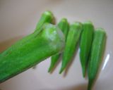 おつまみ☆オクラのマヨベーコン巻き作り方1写真