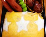 可愛いオムライス 模様入り薄焼きたまご作り方10写真