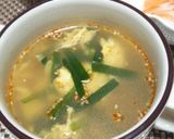 簡単！ニラと卵のピリ辛中華スープ作り方5写真