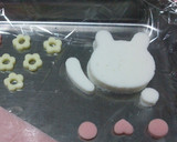 幼稚園 お弁当 キャラ弁 こんちわうさぎ作り方7写真