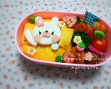 幼稚園 お弁当 キャラ弁 こんちわうさぎ作り方8写真