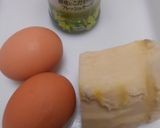 茹でたタケノコ入りスクランブルエッグ作り方1写真