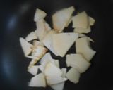 茹でたタケノコ入りスクランブルエッグ作り方6写真
