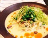 ごま豆乳スープ♡ラー油入り作り方5写真