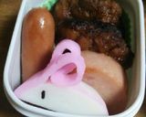 キャラ弁☆ウサギさん‾⌒(=∵=)⌒‾作り方4写真