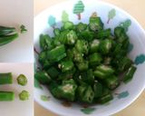 簡単！3分！オクラのおかか醤油和え作り方2写真