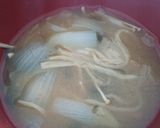 あま～い♪新玉と切干大根のお味噌汁作り方4写真