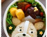 ムスッとした顔のブルドッグくん＊キャラ弁作り方8写真
