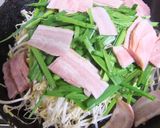 スピード料理：ニラとモヤシの炒め物作り方2写真