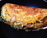 キャベツたっぷり逆広島焼き〜!作り方5写真