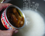 超簡単☆鶏缶となめ茸の炊き込みご飯作り方2写真