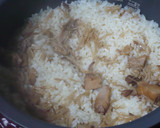 超簡単☆鶏缶となめ茸の炊き込みご飯作り方5写真