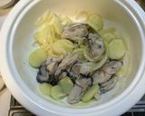 牡蠣と春菊のグラタン作り方3写真
