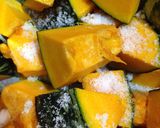 圧力鍋DEかぼちゃの煮物( ^ω^ )作り方1写真