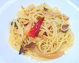 干しエリンギのオイルスパゲッティ作り方9写真