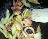 シャキシャキセロリとイカの 塩麹炒め作り方2写真