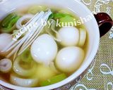 なめ茸ウズラの卵スープ♪作り方4写真