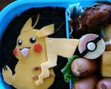 ☆ポケモン　キャラ弁 のり弁　ピカチュウ作り方7写真