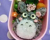 幼稚園 お弁当 キャラ弁 トトロ作り方5写真
