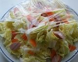 キャベツのレンジ蒸しサラダ作り方1写真