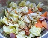 キャベツのレンジ蒸しサラダ作り方2写真