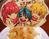 ケーキ飾りの記録／ジョジョ トトロ マギ作り方5写真