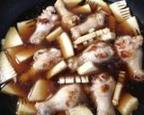 フライパンで簡単！筍と鶏手羽の煮物作り方4写真