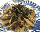 簡単、ツナ缶、ごぼう、舞茸の炒めもの作り方4写真