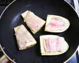 なすの豚ばら焼き★めんつゆマヨがけ作り方3写真