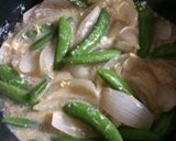 新玉ねぎ＆スナップエンドウの卵とじ☆*ﾟ作り方4写真