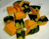 簡単 かぼちゃの皮むき 煮物用作り方3写真