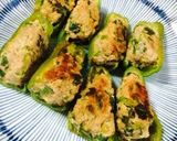 ポン酢であっさり生姜香るピーマンの肉詰め作り方9写真