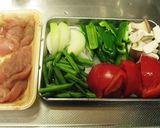 ワンルームご飯★ささみで夏野菜炒め作り方1写真