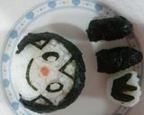 キャラ弁おにぎり♪ポケモン♪ハリマロン♪作り方4写真