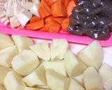 豚バラ肉とたけのことじゃがいもの煮物作り方4写真
