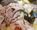豚バラ肉とたけのことじゃがいもの煮物作り方7写真