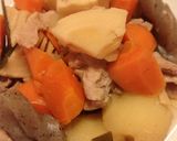 豚バラ肉とたけのことじゃがいもの煮物作り方9写真