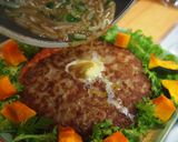 節約おかず★もやもやBIGハンバーグ作り方5写真