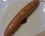 簡単パリパリ餃子の皮ソーセージ♪作り方2写真