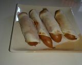 簡単パリパリ餃子の皮ソーセージ♪作り方8写真