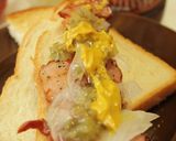 厚切りベーコンのBBQオープンサンド作り方5写真