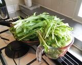 厚揚げと水菜の炊いたん作り方1写真