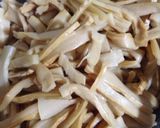 塩付けメンマを炒め煮作り方1写真