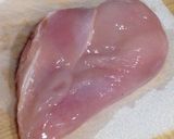 クリームチーズとバジルの鶏ハム作り方3写真