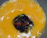 ぱぱっともう一品！ひじきの煮物入り卵焼き作り方1写真