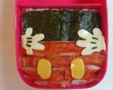簡単キャラ弁☆ミッキーの可愛い体のり弁★作り方7写真