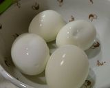 たまごとスナップえんどうの和え物作り方2写真